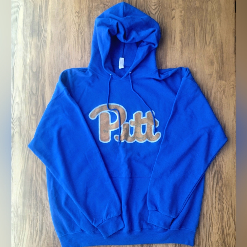 Jerzees Royal Blue Hoodie with PITT Logo